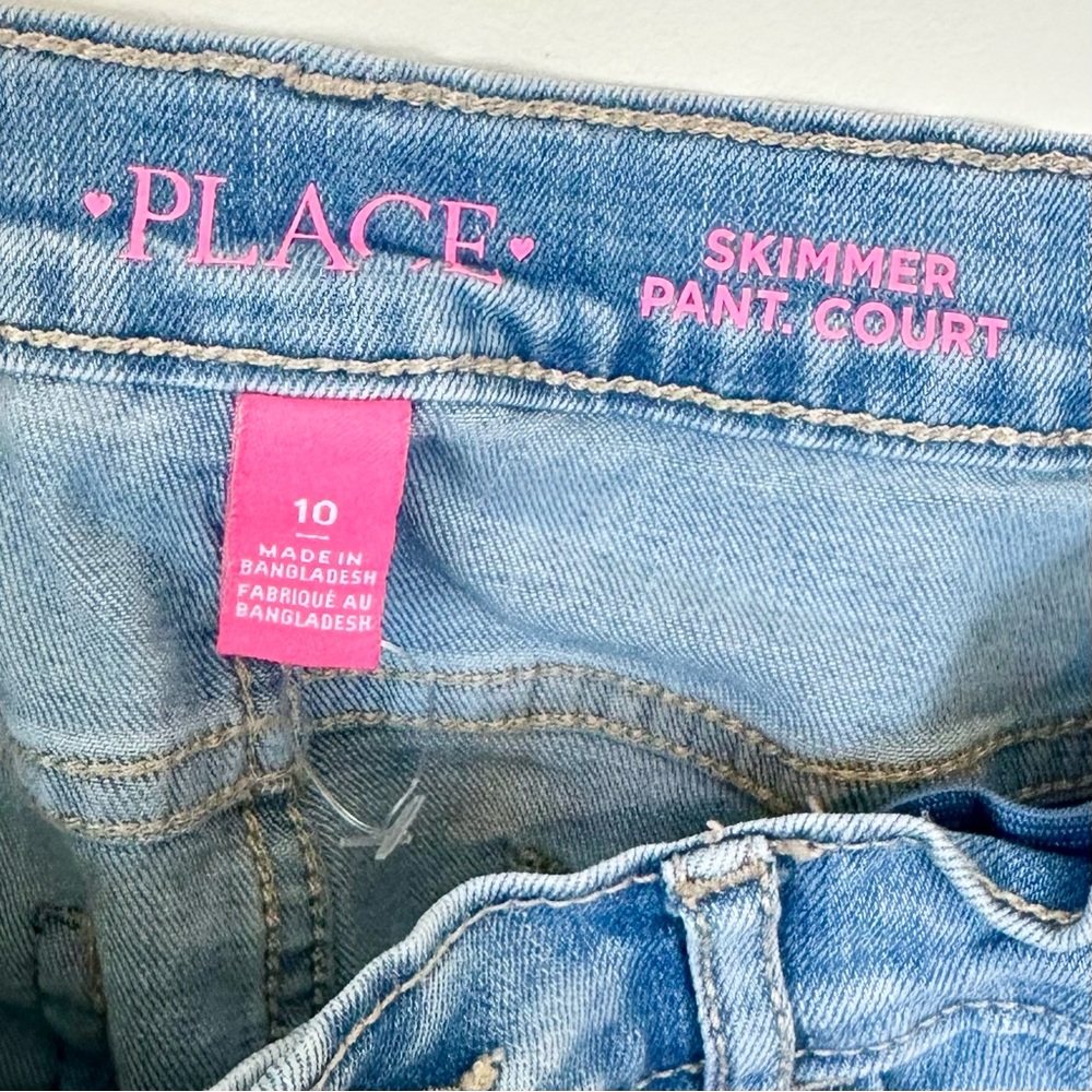 Place Light Blue Skimmer Shorts - Girls 10 - Picture 2 of 6
